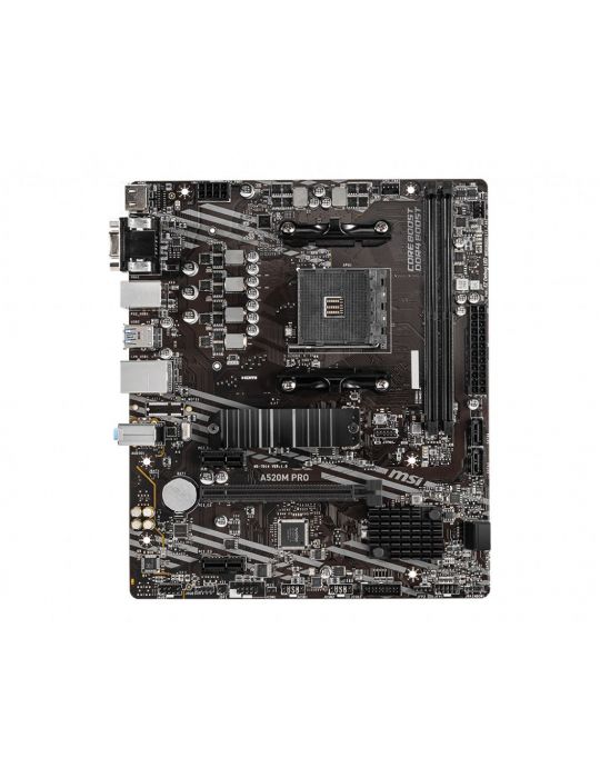 MSI A520M PRO plăci de bază AMD A520 Mufă AM4 micro-ATX Msi - 2