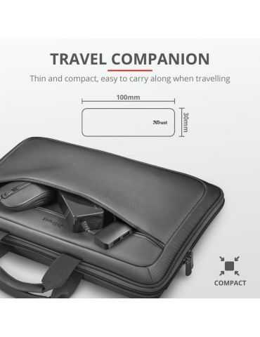 Adaptor trust halyx aluminium usb-c to 4-port usb-a 3.2 hub Trust - 1