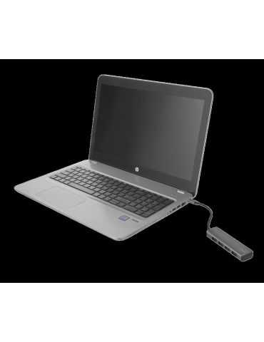 Adaptor trust halyx aluminium usb-c to 4-port usb-a 3.2 hub Trust - 1