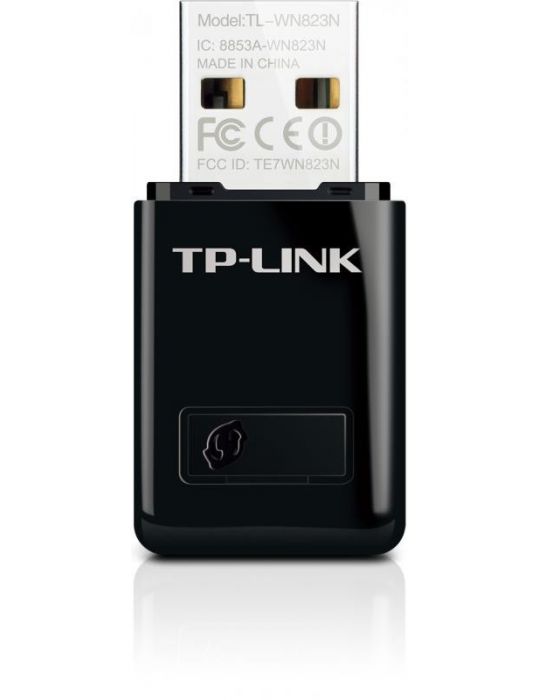 Adaptor wireless tp-link n300 usb2.0 realtek 2t2r mini size Tp-link - 1