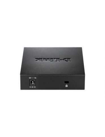 Switch d-link dgs-105 5 porturi gigabit capacity 10gbps desktop fara D-link - 1