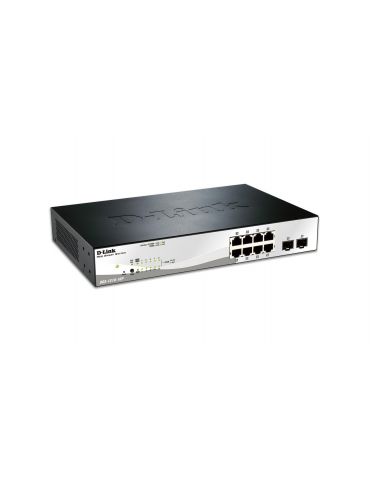 Switch d-link dgs-1210-10p 8 porturi gigabit poe 802.3af poe budget D-link - 1 - Tik.ro