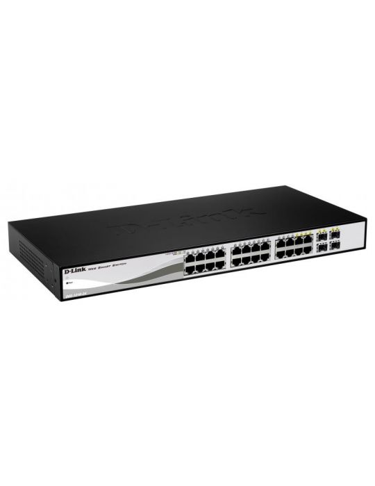 Switch d-link dgs-1210-24 20 porturi gigabit 4 porturi combo 1000baset/sfp D-link - 1