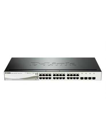 Switch d-link dgs-1210-24p 12 porturi gigabit 12 porturi gigabit poe D-link - 1 - Tik.ro