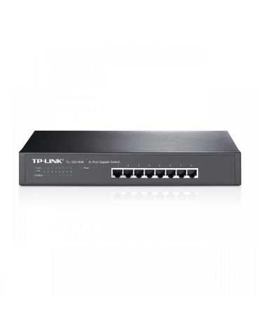 Switch tp-link tl-sg1008 8 porturi gigabit 1u 13 rackmount flow Tp-link - 1 - Tik.ro
