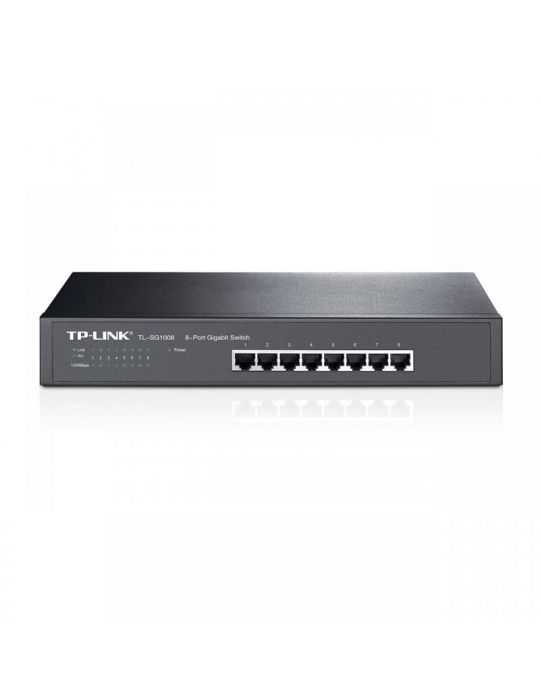Switch tp-link tl-sg1008 8 porturi gigabit 1u 13 rackmount flow Tp-link - 1