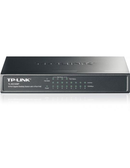 Switch tp-link tl-sg1008p 8 porturi gigabit 4 porturi poe ieee Tp-link - 1