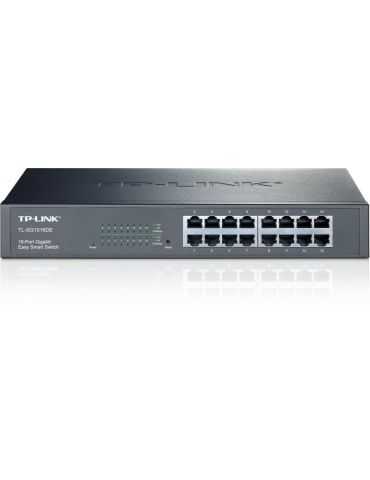 Switch tp-link tl-sg1016de 16 porturi gigabit  1u 19 rackmount easy Tp-link - 1 - Tik.ro