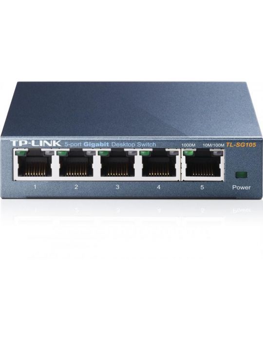 Switch tp-link tl-sg105 5 porturi gigabit desktop metal suporta igmp Tp-link - 1