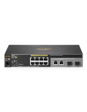 Hpe switch 2530 8 porturi gigabit 2 porturi dual-personality rackabilstackabil Aruba networks - 1