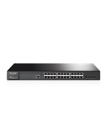 Switch tp-link t2600g-28ts(tl-sg3424) jetstream 24-port gigabit l2managed switch with 4 Tp-link - 1 - Tik.ro