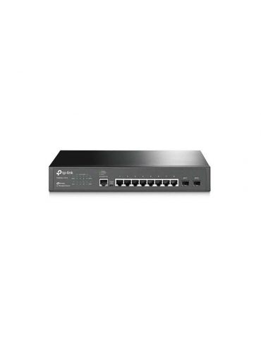 Switch tp-link t2500g-10ts 8 porturi gigabit 2 sloturi sfp layer Tp-link - 1 - Tik.ro