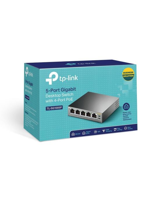 Tp-link 5-port gigabit desktop switch with 4-port poe tl-sg1005p 5* Tp-link - 1
