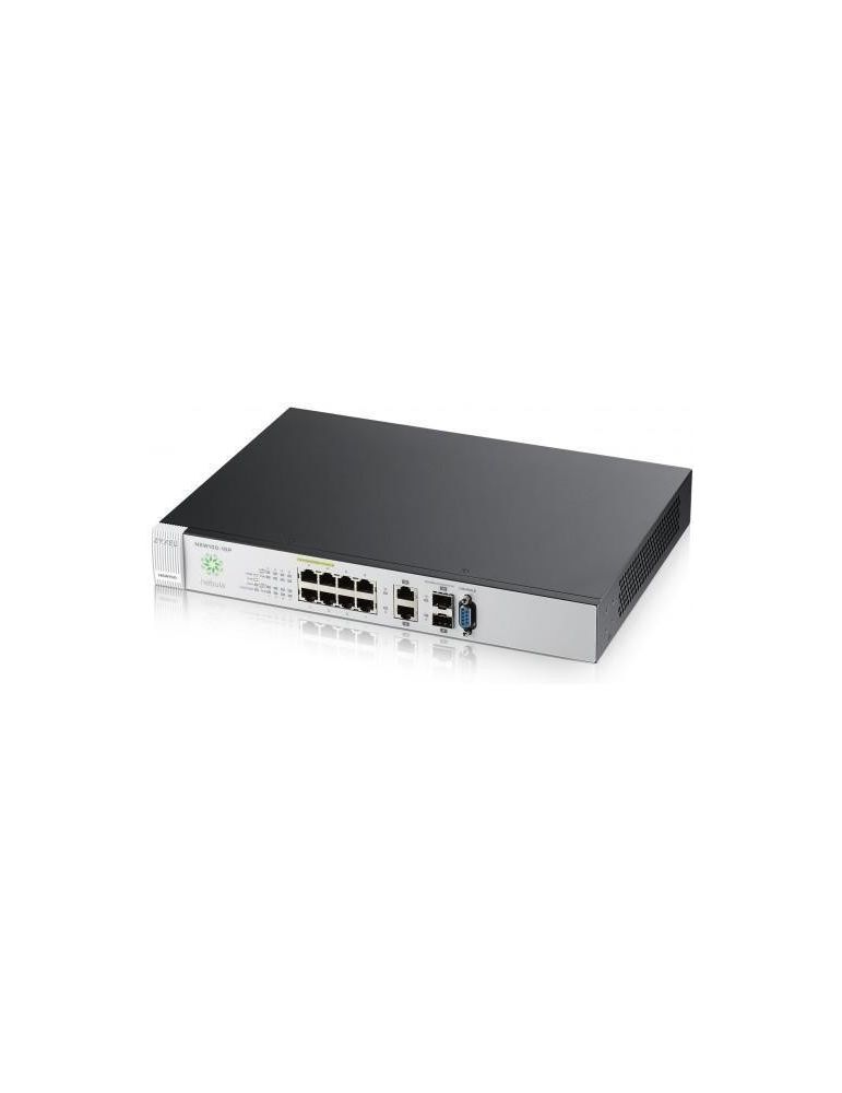 Zyxel nsw100-10p 10-port gbe l2 nebula cloud poe switch 2x