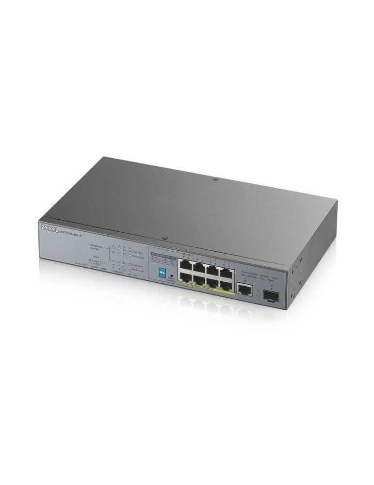 Zyxel gs1300-10hp-eu0101 10-port switch 9x 100/1000 mbps (8x poe) 802.3at