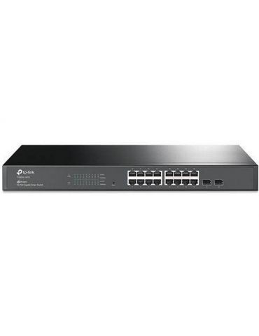 Switch tp-link t1600g-18ts 16 porturi gigabit 2 porturi sfp standards Tp-link - 1 - Tik.ro