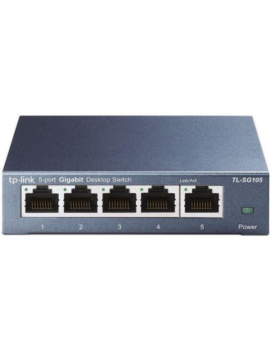 Switch tp-link tl-sg105s 5 porturi rj45 10/100/1000mbps auto- negociation suportă Tp-link - 1