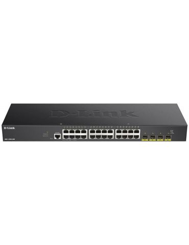 Switch d-link dgs-1250-28x  24 porturi gigabit 4 porturi sfp+ capacity D-link - 1 - Tik.ro