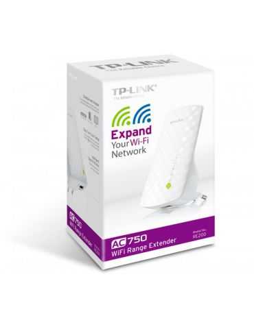 Wireless range extender tp-link re200 ac750 3 antene interioare wall Tp-link - 1