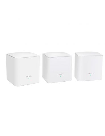 Tenda ac1200 whole home mesh wifi system mw5s(3-pack) standard and Tenda - 1