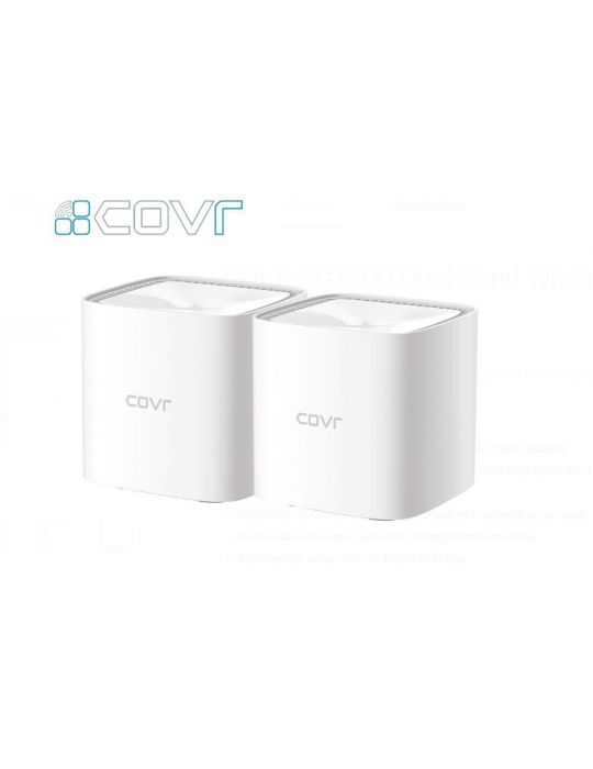 D-link ac1200 whole home wi-fi system (2 pack) covr-c1102 mu-mimo D-link - 1