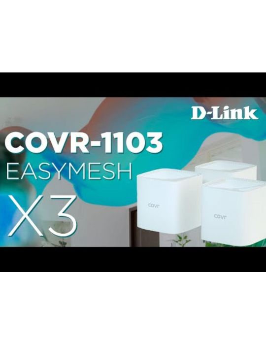 D-link ac1200 whole home wi-fi system (3 pack) covr-c1103 mu-mimo D-link - 1