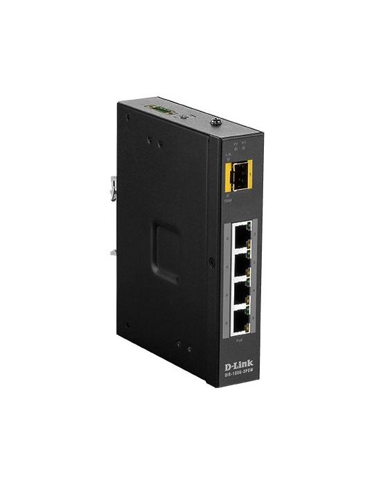 D-Link DIS‑100G‑5PSW Fara management L2 Gigabit Ethernet (10/100/1000) Power over Ethernet (PoE) Suport Negru D-link - 1