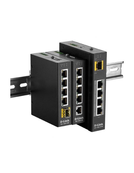 D-Link DIS‑100G‑5PSW Fara management L2 Gigabit Ethernet (10/100/1000) Power over Ethernet (PoE) Suport Negru D-link - 2