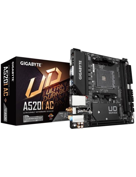 Gigabyte A520I AC plăci de bază AMD A520 Mufă AM4 mini ITX Gigabyte - 1
