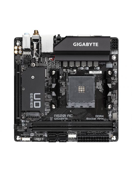 Gigabyte A520I AC plăci de bază AMD A520 Mufă AM4 mini ITX Gigabyte - 2