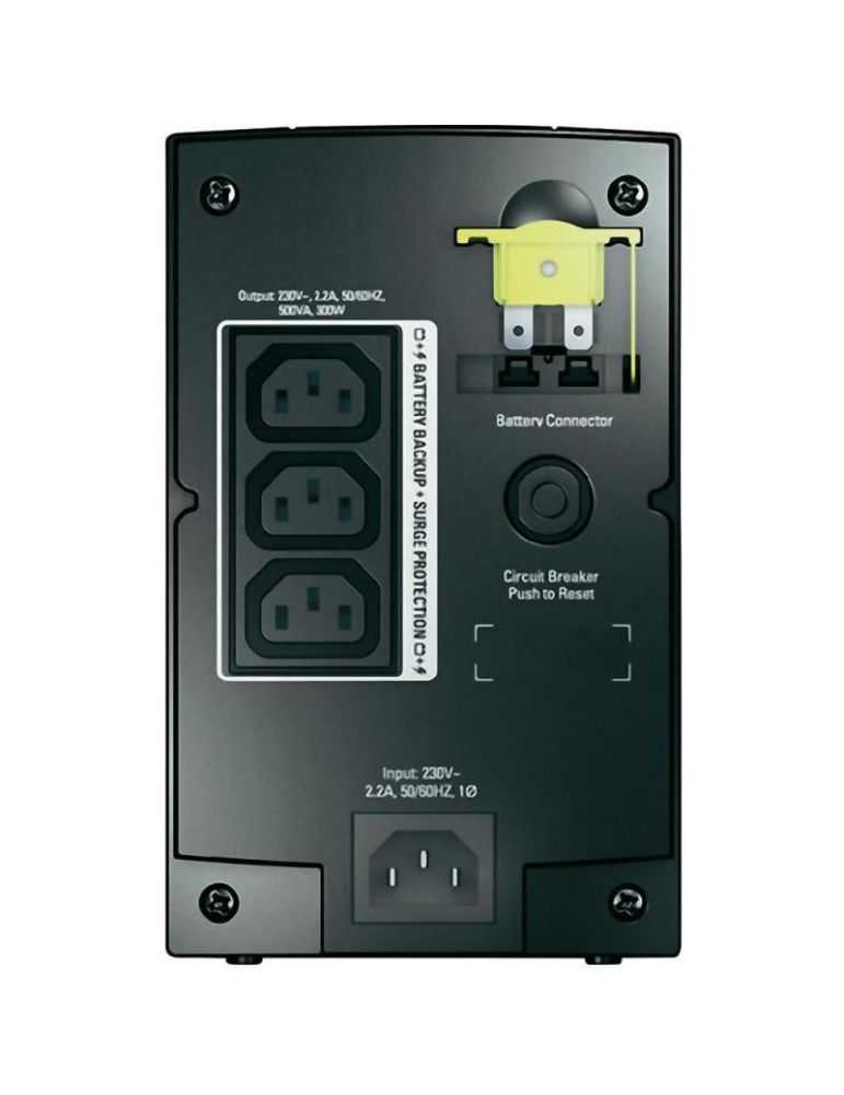 Ups apc back-ups bx line-interactive / aprox.sinusoida 500va / 300w