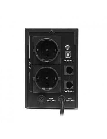 Ups serioux 600va line interactive 600va/360w 2 porturi schuko rj45 Serioux - 1