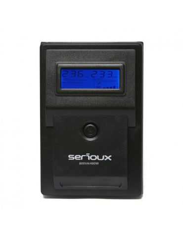 Ups serioux 800va line interactive 800va/480w 2 porturi schuko rj45 Serioux - 1