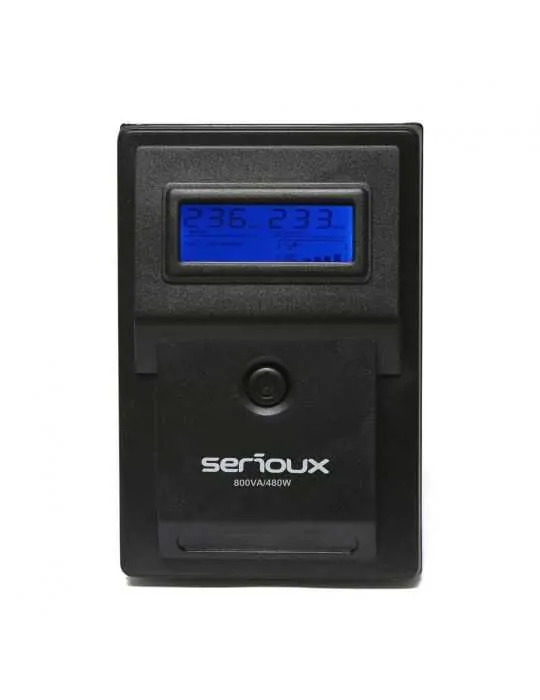 Ups serioux 800va line interactive 800va/480w 2 porturi schuko rj45 Serioux - 1