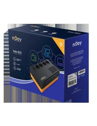 Ups njoy soter 600 600va/ 360w 4 prize schuko Njoy - 1