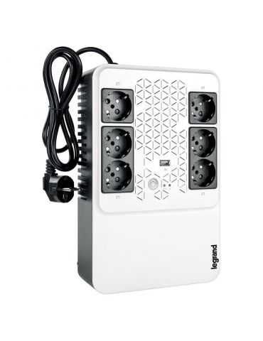 Ups legrand multiplug 600 600va/360w 6x german standard sockets usb Legrand - 1 - Tik.ro