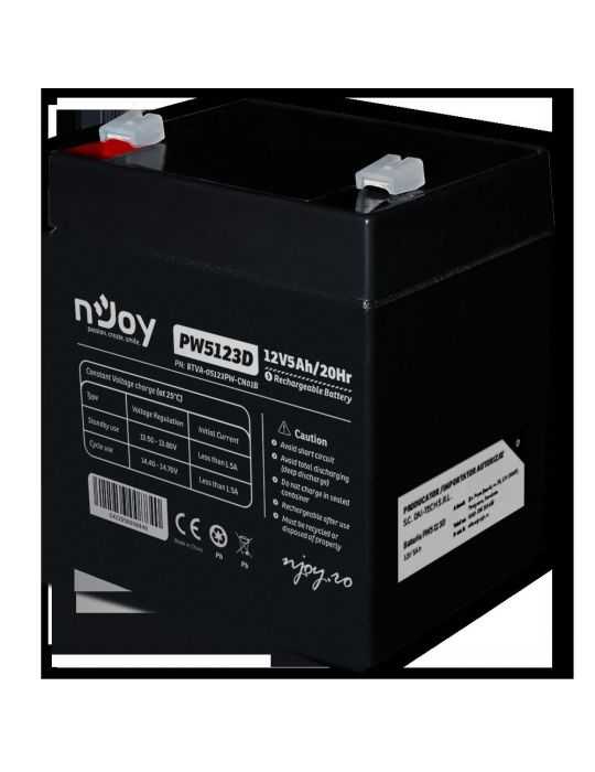 Acumulator vrla njoy 12v pw5123d terminal t2 over 260 cycles Njoy - 1