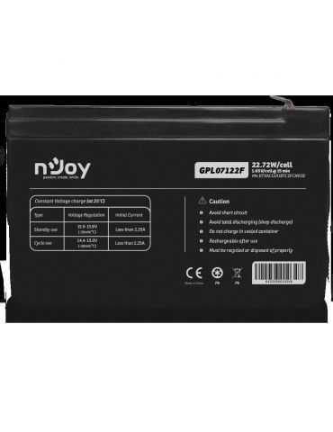 Acumulator njoy gpl07122f 12v 22.72w/cell  capacitate 22.72w/cell evaluat la 165v/cell@15 Njoy - 1