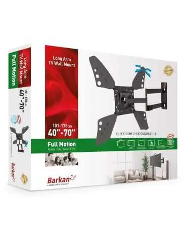 Suport perete lcd/led plat/curbat barkan 3400l.b 40-70 4 miscari: rotatefoldswiveltilt Barkan - 1 - Tik.ro