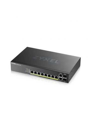 Zyxel GS2220-10HP-EU0101F switch-uri Gestionate L2 Gigabit Ethernet (10/100/1000) Power over Ethernet (PoE) Suport Negru Zyxel -