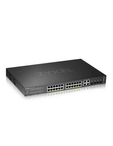 Zyxel GS2220-28HP-EU0101F switch-uri Gestionate L2 Gigabit Ethernet (10/100/1000) Power over Ethernet (PoE) Suport Negru Zyxel - - Tik.ro