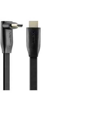 Belkin cablu flat hdmi high speed gold connector unghi 90° Belkin - 1 - Tik.ro
