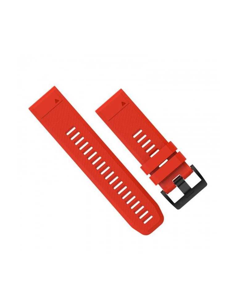 Curea ceas garmin accfenix 5x 26mm quickfit flame red silicone