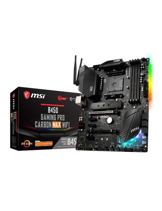 MSI B450 GAMING PRO CARBON MAX WIFI plăci de bază AMD B450 Mufă AM4 ATX Msi - 1