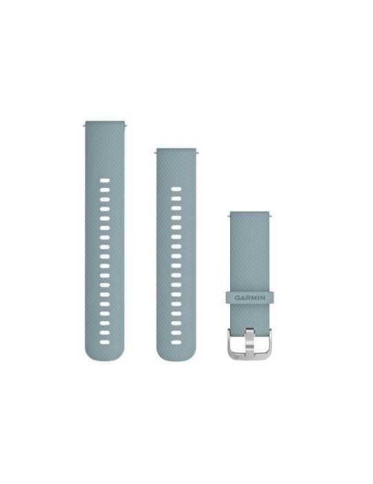 Curea ceas garmin 20mmseafoam-silversilicon scoatere rapida.compatibila cu ceasurile vivoactive 3 Garmin - 1