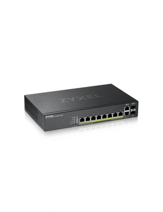 Switch zyxel gigabit x 10 sfp x 2 managed carcasa metalica gs2220-10hp-eu0101 (include tv 1.75 lei) Zyxel - 1
