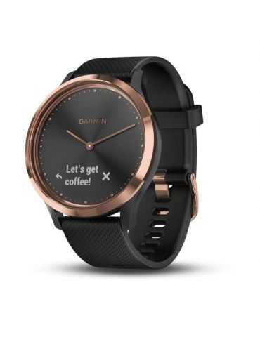 Ceas inteligent hibrid garmin vívomove™ hr negru cu brăţară black-rose Garmin - 1