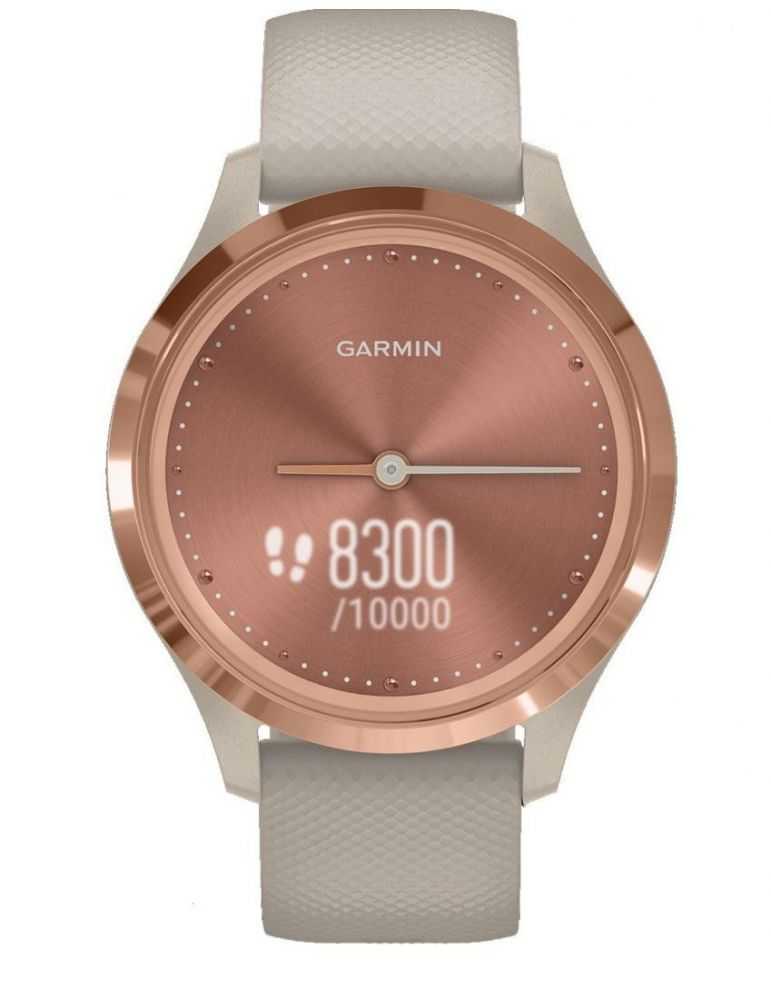 Smartwatch garmin vivomove 3s s/e eu sport rose-tundra silicone smart