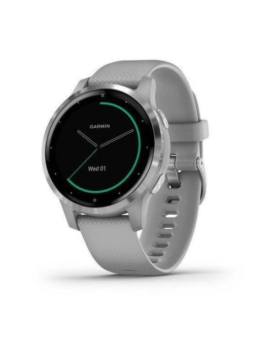 Smartwatch garmin vivoactive 4s powder gray/silver seu smart notifications music Garmin - 1
