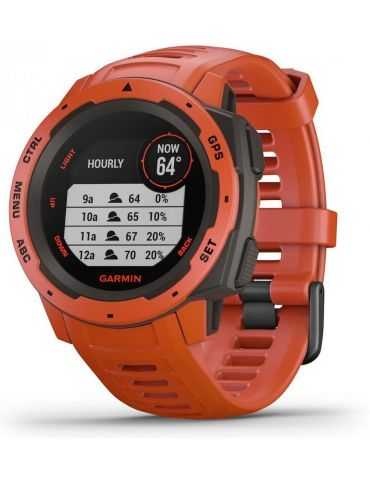 Gps watch garmin flame red  -ceas inteligent garmin instinct flame Garmin - 1